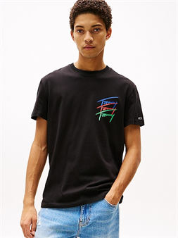 Tommy Jeans Camiseta con logo gráfico en la espalda para hombre